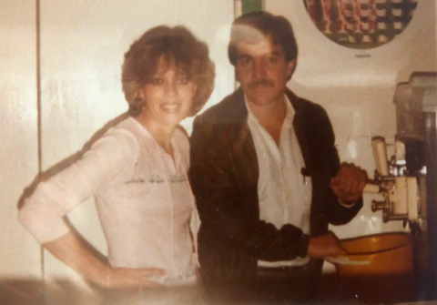 Our parents in the original ice cream factory