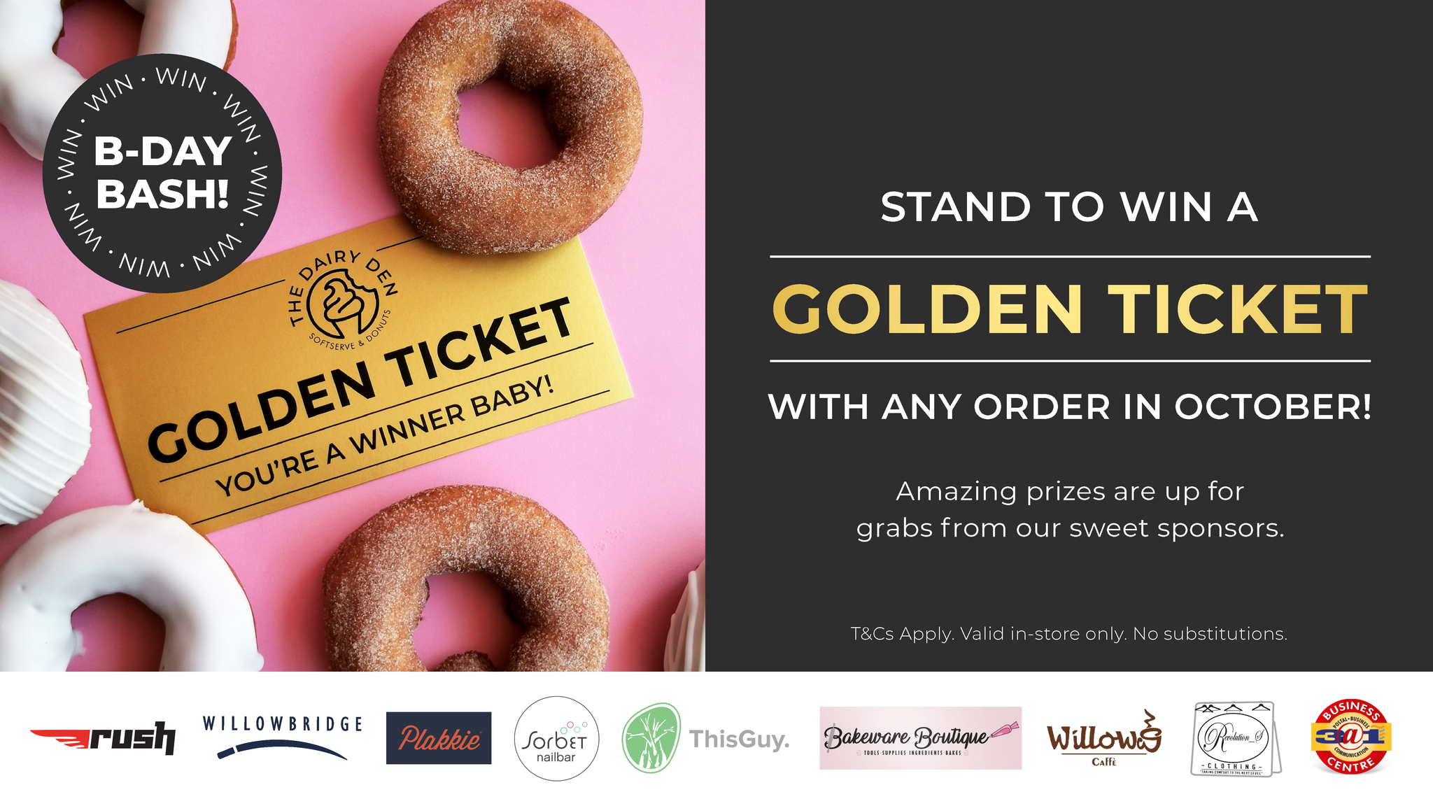 GOLDEN TICKET - Birthday Bash!