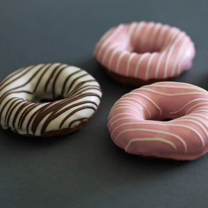 Striped Chocolate Donut