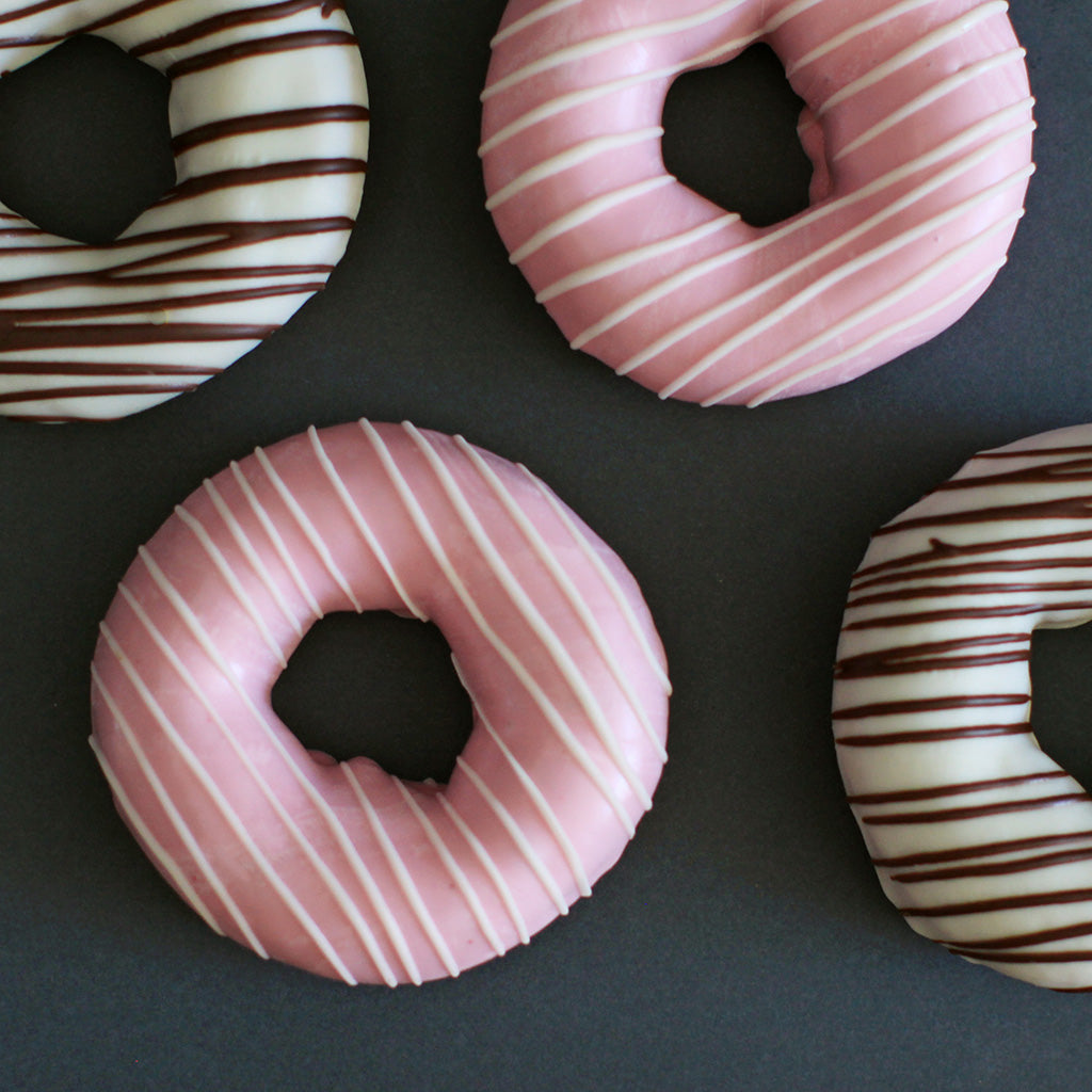 Striped Chocolate Donut